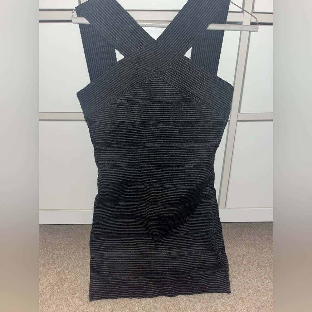 Black bodycon dress from Tobi.